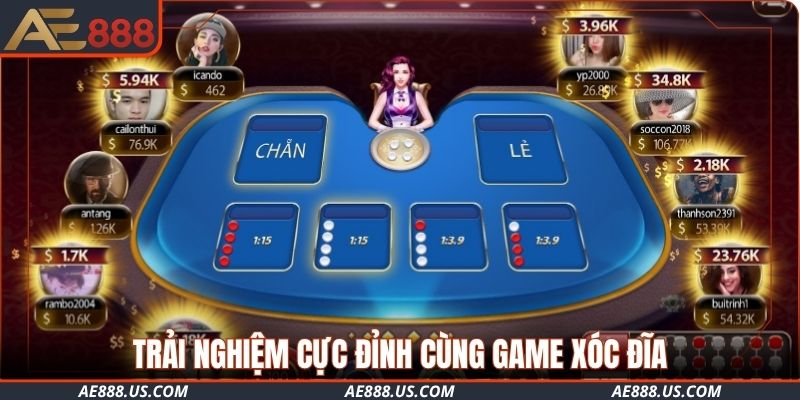 Trải nghiệm cực đỉnh cùng game xóc đĩa đổi thưởng AE888